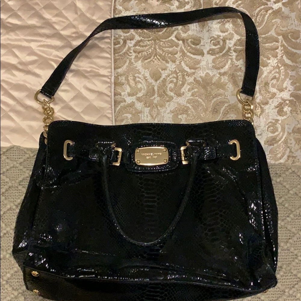 Michael Kors Hamilton Snakeskin Bag